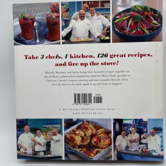 3 Chefs The Kitchen Men Cookbook Michael Bonacini Massimo Capra Jason Parsons - Picture 8 of 13